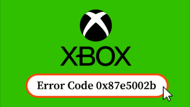 إصلاح رمز خطأ Xbox 0x87e5002b