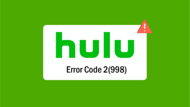 إصلاح رمز خطأ Hulu 2998