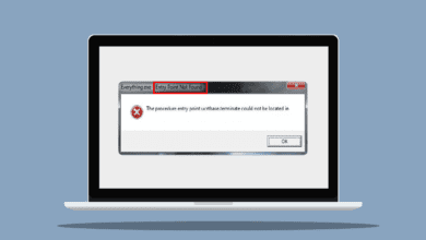 إصلاح خطأ إدخال الإجراء i Windows