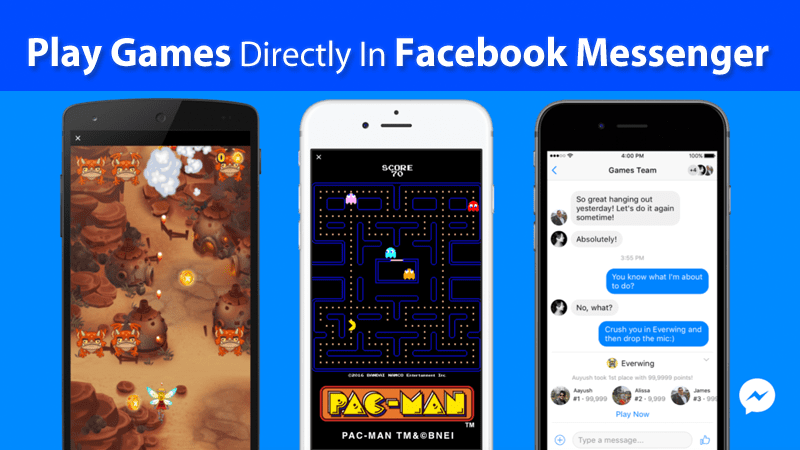 Now You Can Play Games Directly In Facebook Messenger