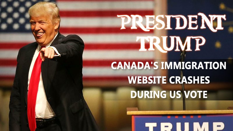 تحطم موقع الهجرة في كندا مع فوز دونالد ترامب بالرئاسة