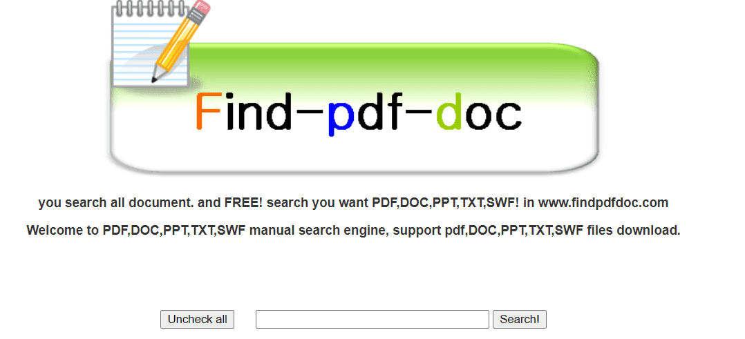 أفضل 14 محرك بحث PDF للعثور على كتب إلكترونية مجانية في عام 2022 4