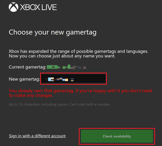 كيفية إجراء إعادة تعيين Gamertag Xbox 7