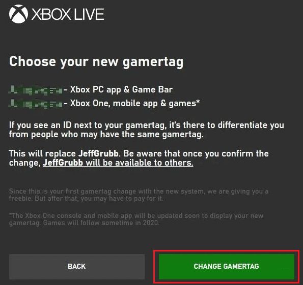كيفية إجراء إعادة تعيين Gamertag Xbox 8