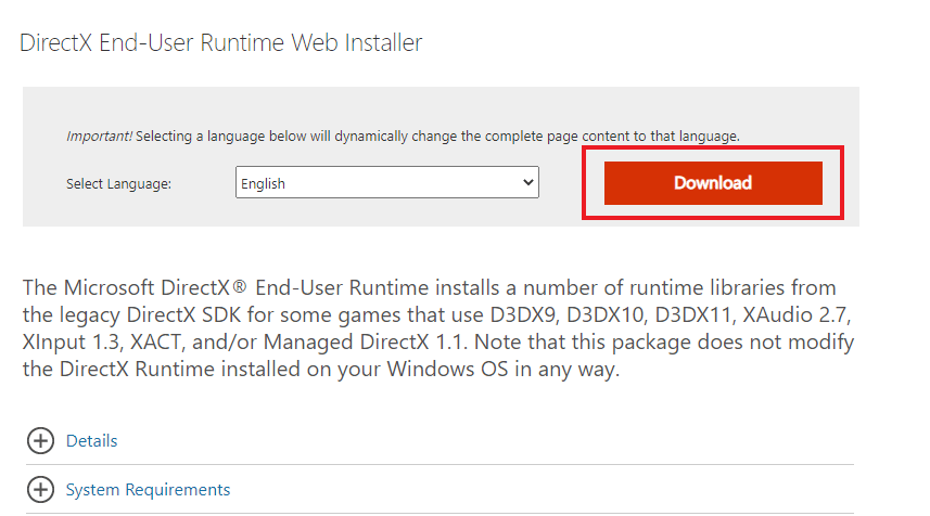 كيفية إعادة تثبيت DirectX بتنسيق Windows 10 8