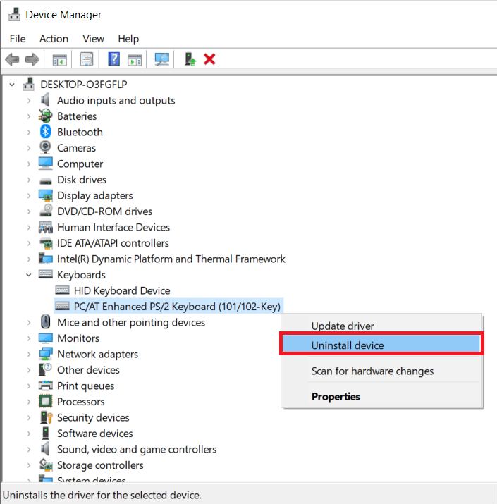 إصلاح خطأ Alps SetMouseMonitor في Windows 10 19