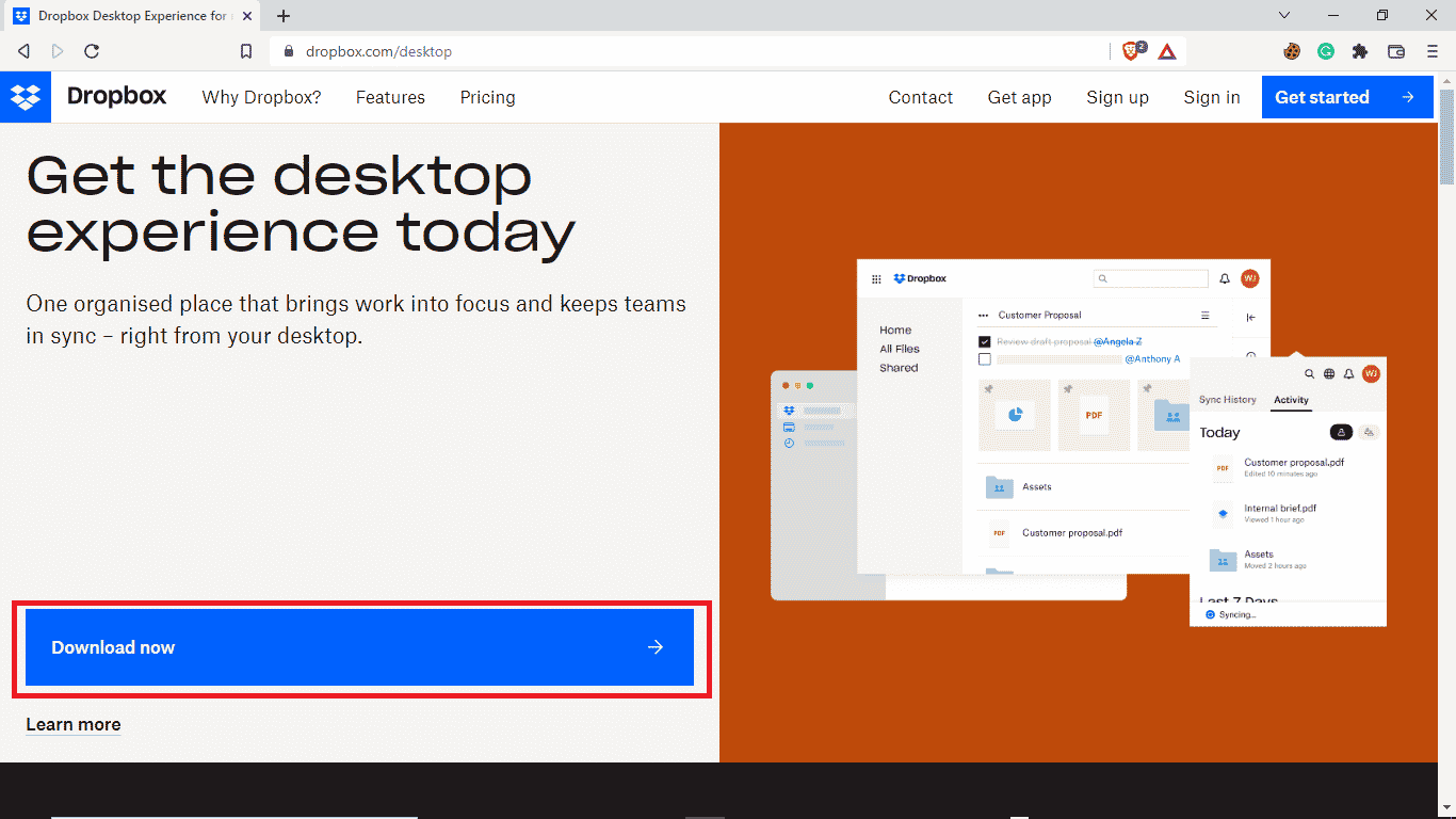 أصلح أخطاء Dropbox عند تنزيل ملفك بتنسيق Windows 10 14