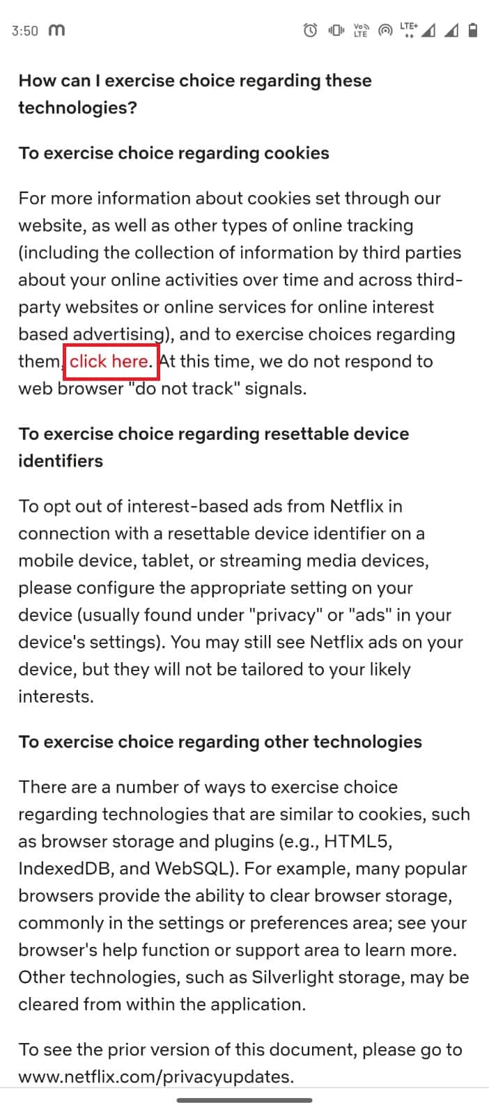 كيفية حذف ملفات تعريف ارتباط Netflix على Android 6