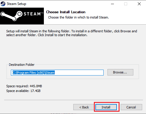 إصلاح غير قادر على تهيئة Steam API i Windows 10 35