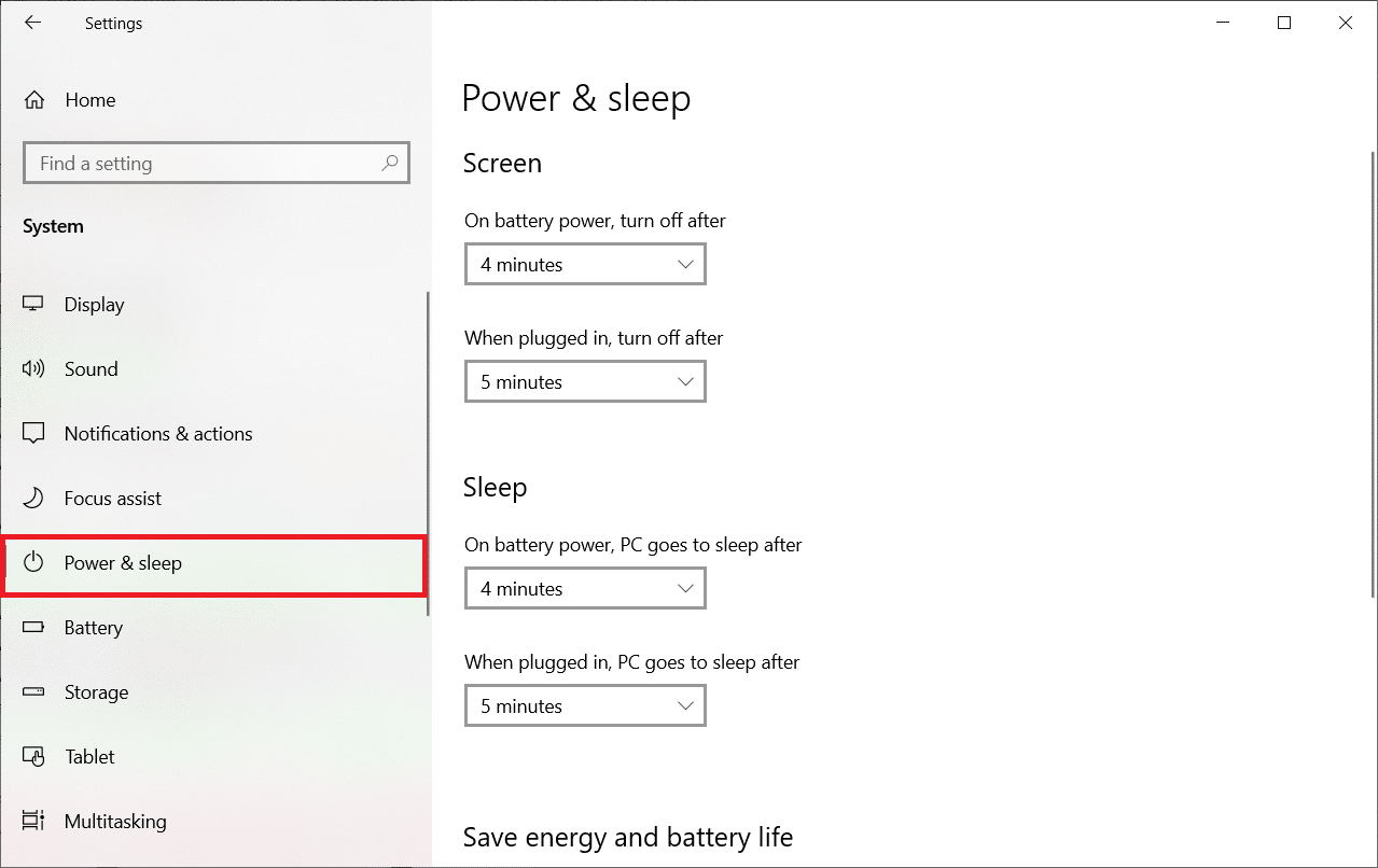 كيفية تغيير جدول الطاقة في Windows 10 4
