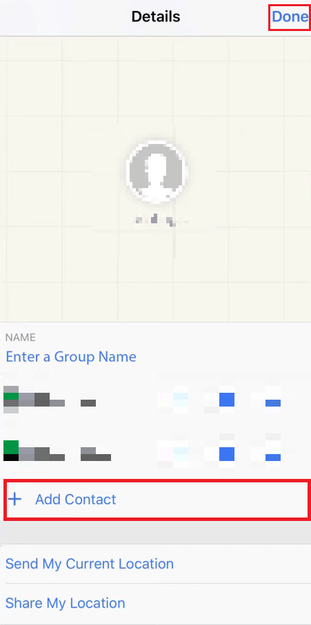 كيفية إضافة وإزالة الأشخاص في نص المجموعة على iPhone 4