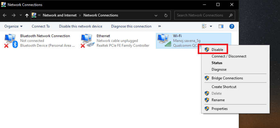 إصلاح الوصول إلى الإنترنت الخاص لن يتصل به Windows 10 16
