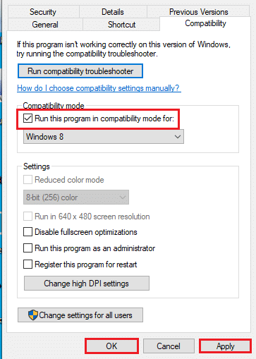 إصلاح ملء الشاشة لا يعمل Windows 10 8