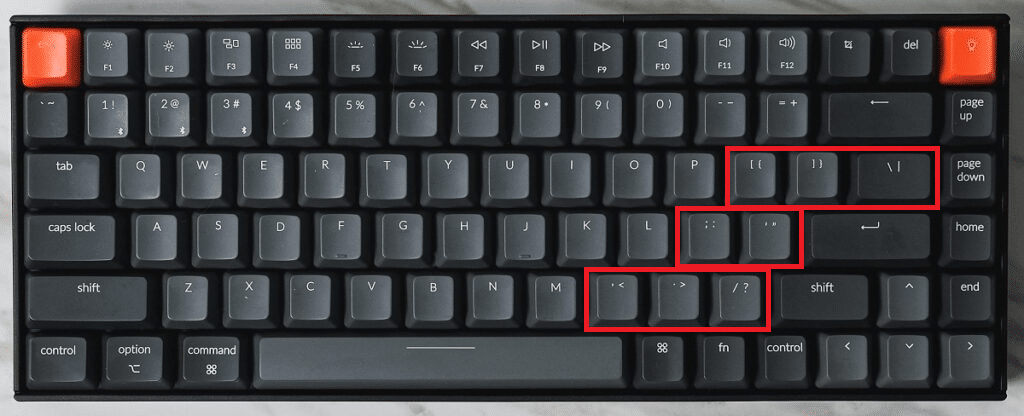 كم عدد أنواع المفاتيح الموجودة على لوحة مفاتيح الكمبيوتر 4