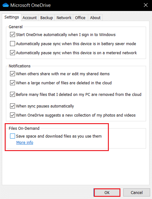 إصلاح خطأ OneDrive 0x8007016a بتنسيق Windows 10 16