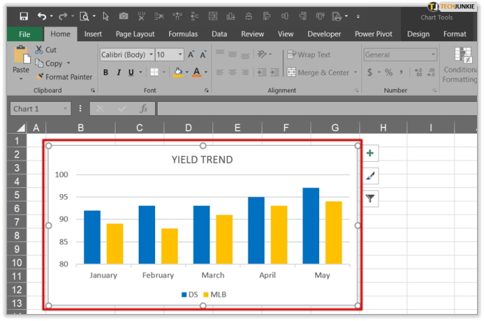 كيفية تغيير المحور الصادي في Excel 15