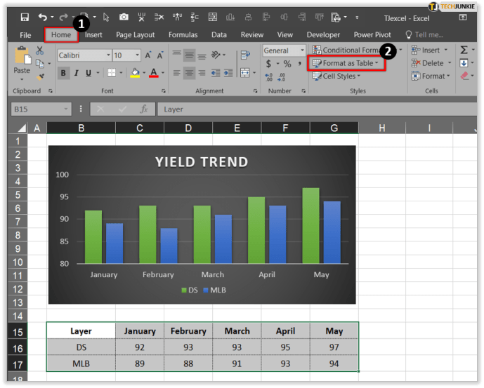 كيفية تغيير المحور الصادي في Excel 20
