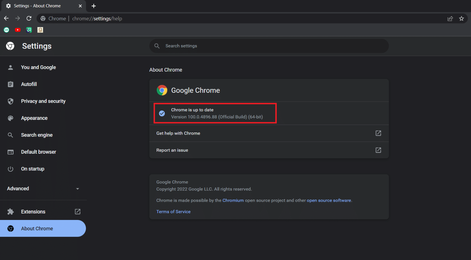 كيفية إظهار شريط الأدوات في Chrome 7