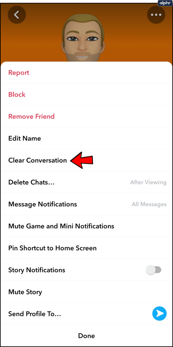 كيفية حذف الدردشات المحفوظة في Snapchat 5