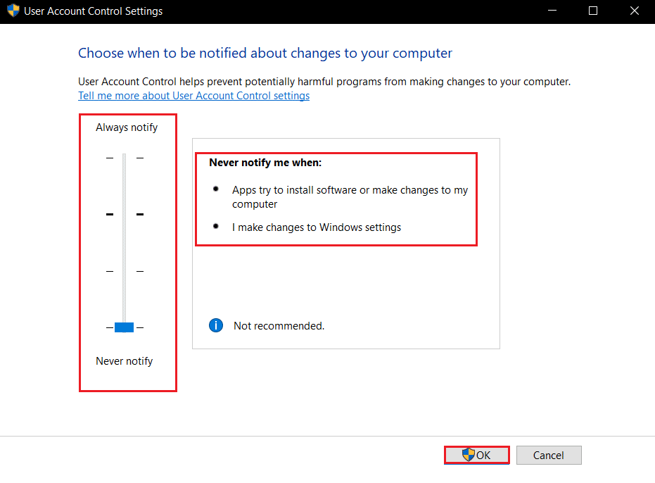 كيف تتوقف Windows 10 من طلب الإذن 7