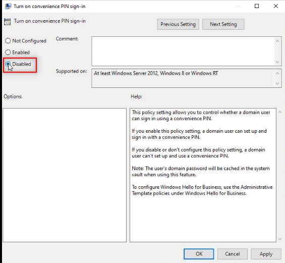 كيفية إزالة PIN تسجيل الدخول من Windows 10 11