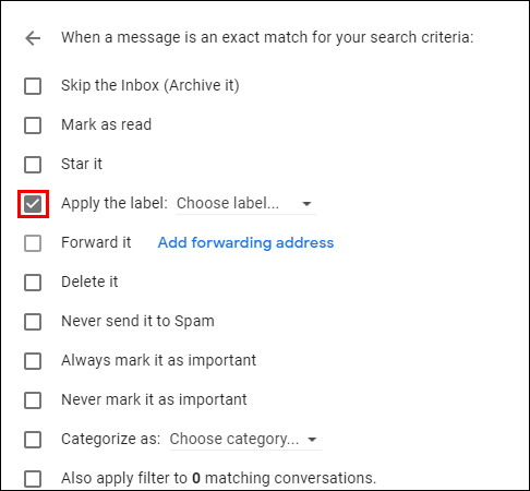 كيفية إنشاء قواعد في Gmail 6