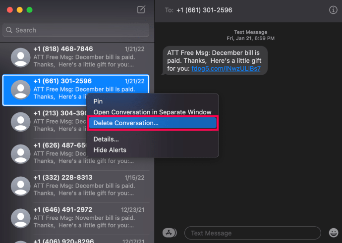 كيفية حذف جميع رسائل iMessages من Mac أو MacBook 4