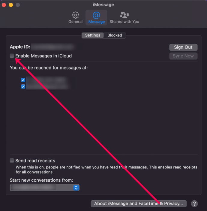 كيفية حذف جميع رسائل iMessages من Mac أو MacBook 9