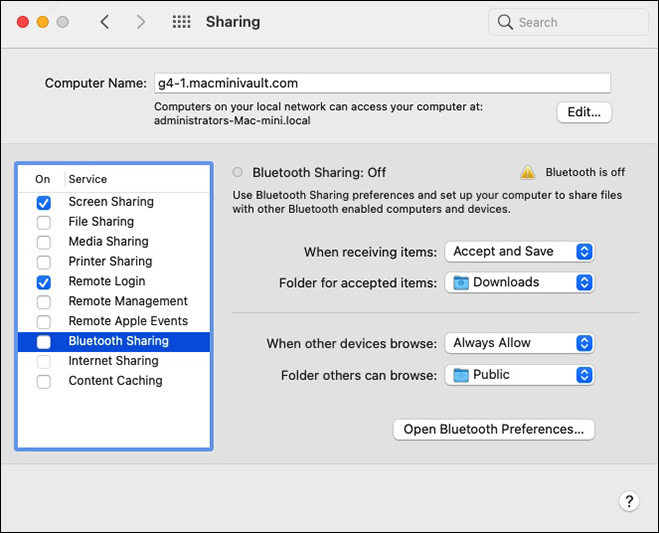كيفية مشاركة الملفات من Mac إلى Android 7