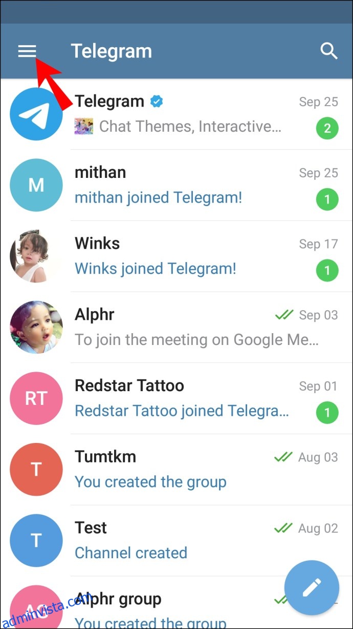 كيفية حذف جهة اتصال في Telegram 16