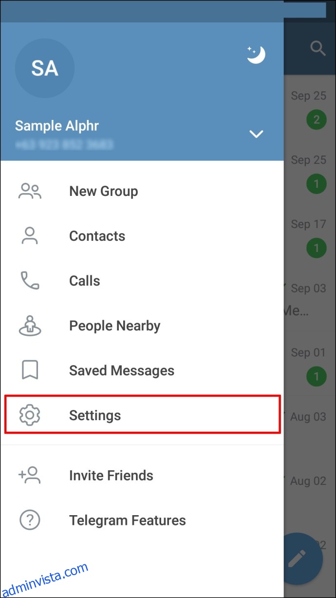 كيفية حذف جهة اتصال في Telegram 22