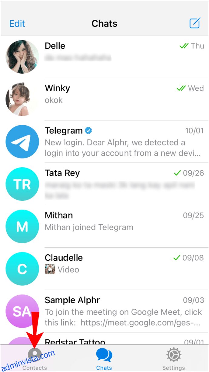كيفية حذف جهة اتصال في Telegram 32