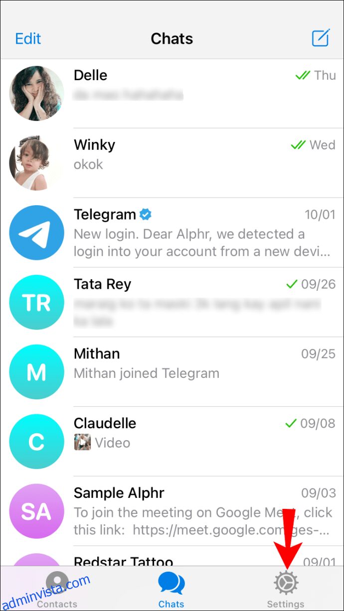 كيفية حذف جهة اتصال في Telegram 39