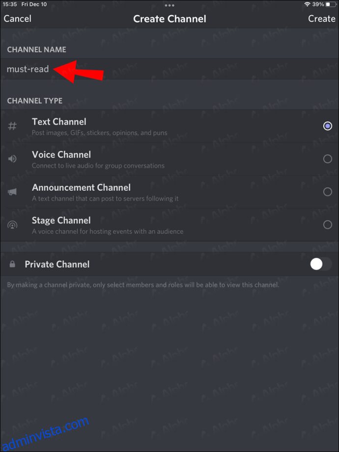 كيفية إضافة قناة رسالة إلى Discord 39