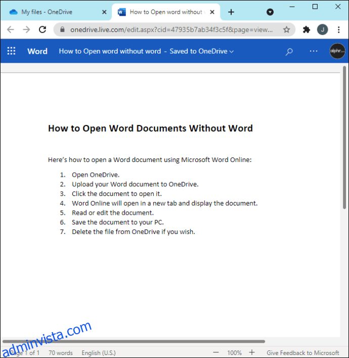 كيفية فتح مستندات Word بدون Word 4