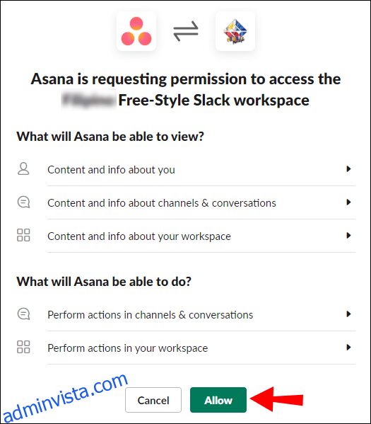 كيفية دمج Asana مع Slack 9
