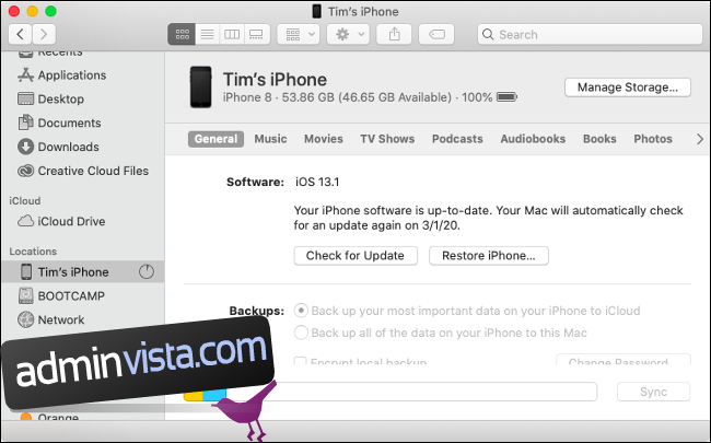 كيفية إضافة نغمات رنين مخصصة إلى iPhone من macOS Catalina 4