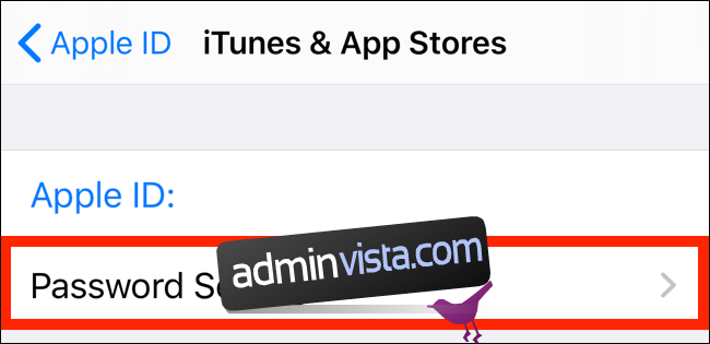 كيفية إدارة إعدادات كلمة مرور iTunes Store و App Store 6
