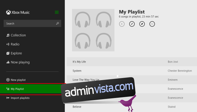 قم باستيراد قوائم تشغيل iTunes إلى تطبيق Modern UI Music App Windows 8 3