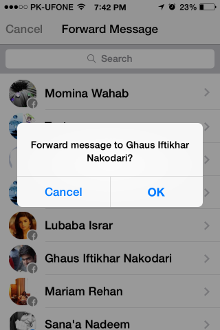 خلق Facebookمجموعات الدردشة وإعادة توجيه الرسائل على جهاز iPhone الخاص بك 3