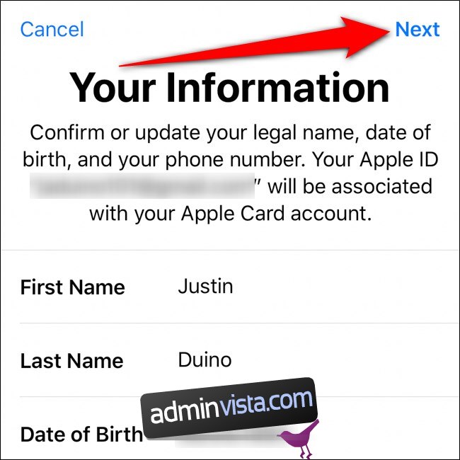 كيفية التقديم Apple- البطاقة 5