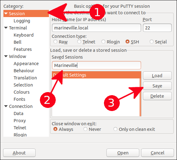 كيفية فتح تطبيق GUI عن بُعد باستخدام PuTTY 7
