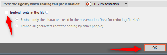 كيفية تقليل حجم ملف عرض PowerPoint تقديمي 11