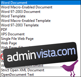 كيفية تغيير مستند Microsoft Word إلى ملف CSV 3