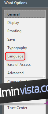كيفية تغيير اللغة في Microsoft Word 6