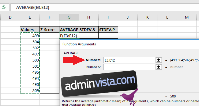 كيفية حساب Z-Score باستخدام Microsoft Excel 3