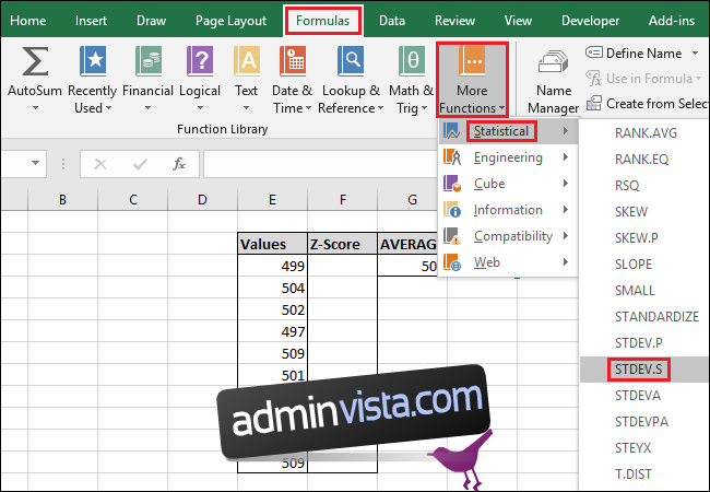 كيفية حساب Z-Score باستخدام Microsoft Excel 6