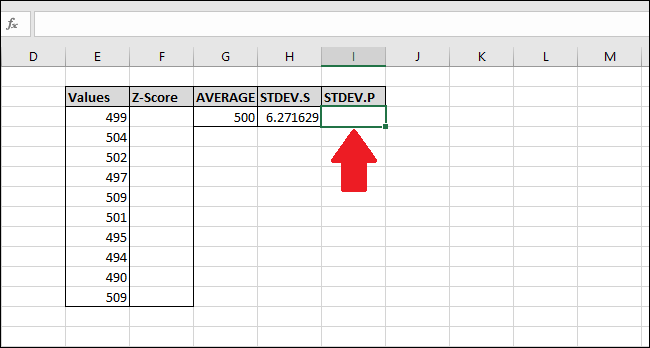 كيفية حساب Z-Score باستخدام Microsoft Excel 9