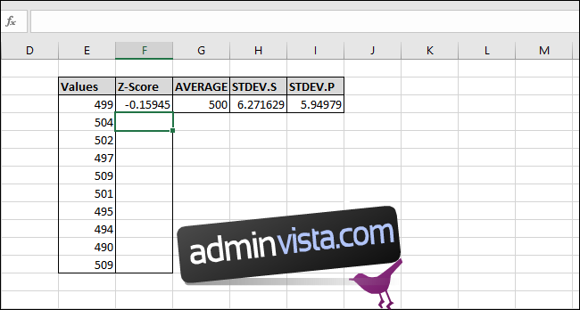 كيفية حساب Z-Score باستخدام Microsoft Excel 15