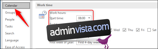 كيفية إظهار ساعات عملك لأشخاص آخرين في Outlook 3